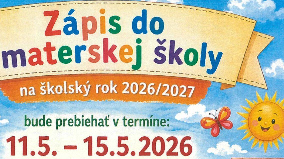 Zápis do materskej školy