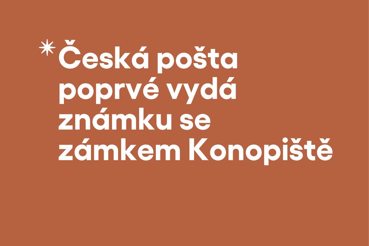 Poprvé v historii se zámek Konopiště objeví na poštovní známce České pošty. Ta ji vydá ve středu 6. května 2026 v rámci série Krásy naší vlasti. Známka bude dostupná na přepážkách pošty v nominální hodnotě B a jejím autorem je výtvarník Adolf Absolon.