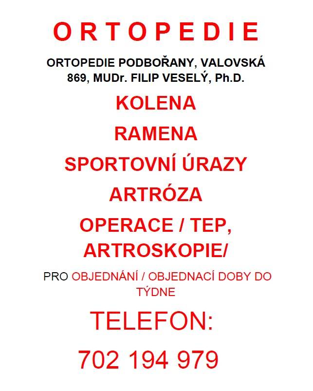 Ordinace ortopedie Podbořany