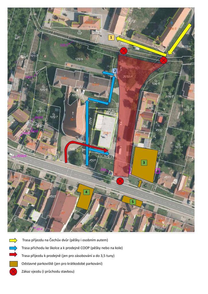 Rekonstrukce cesty je naplánována na dobu 4 měsíců (duben až červenec). Pro oficiální dokončení a plné zprovoznění je stanoven termín 31.7.2026. Pokud práce půjdou dobře, bude dodavatel usilovat o zkrácení tohoto termínu.