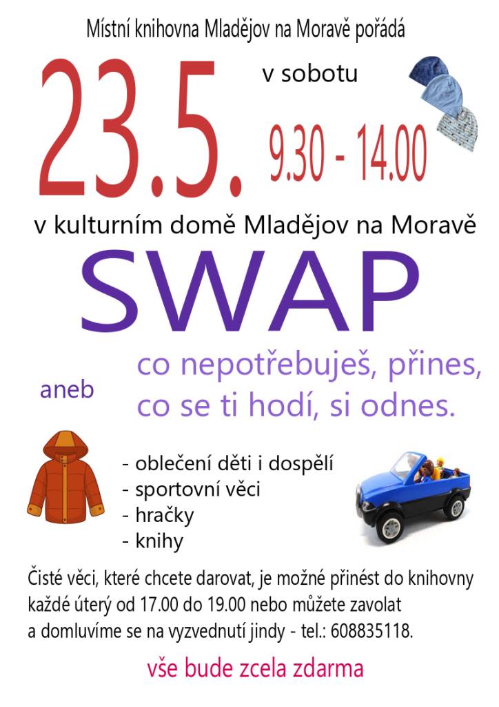 Aneb co nepotřebuješ, přines, co se ti hodí, si odnes.