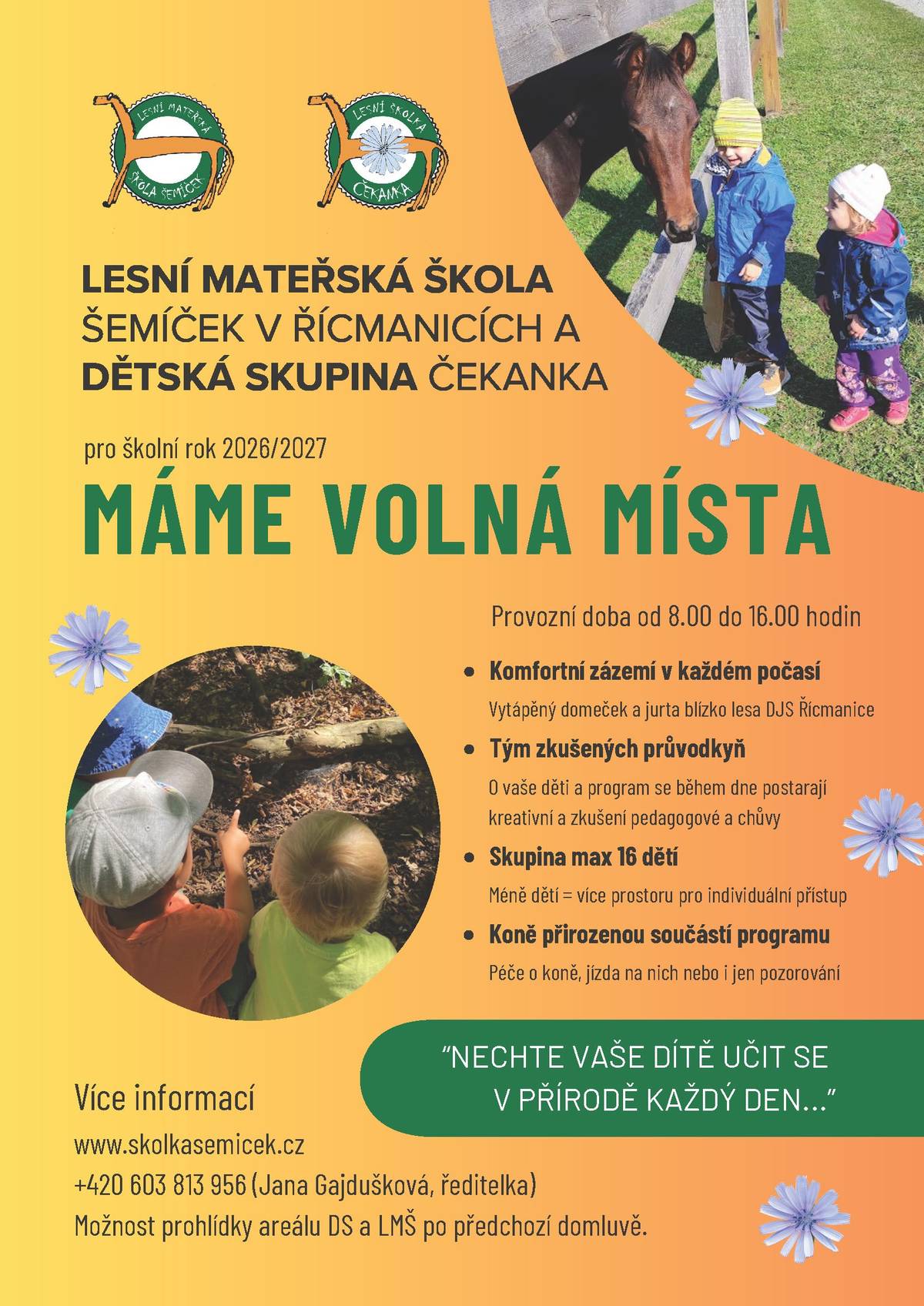 Na základě žádosti zveřejňujeme informační leták.