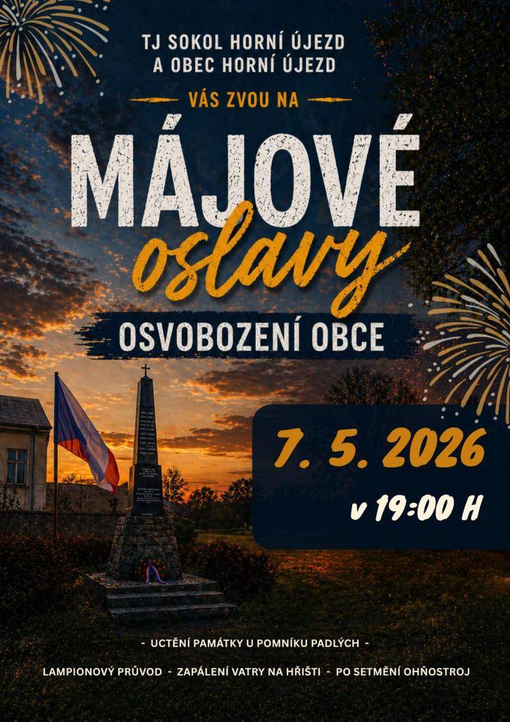 Obec Horní Újezd + TJ Sokol Horní Újezd  čtvrtek 7. května 2026