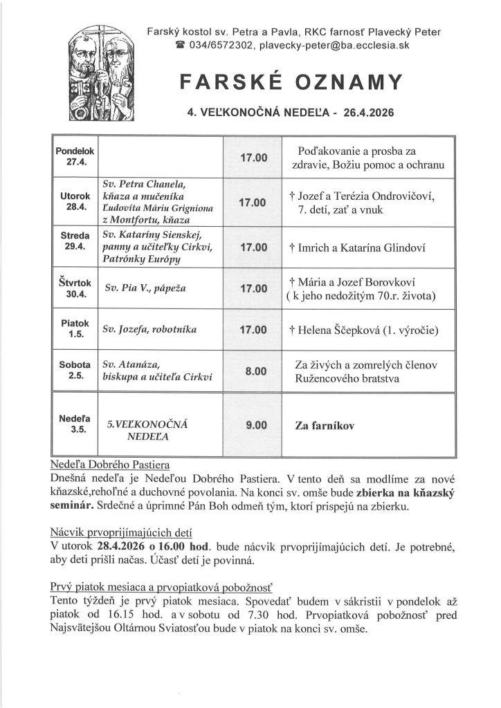 od 27.4. do 3.5.2026