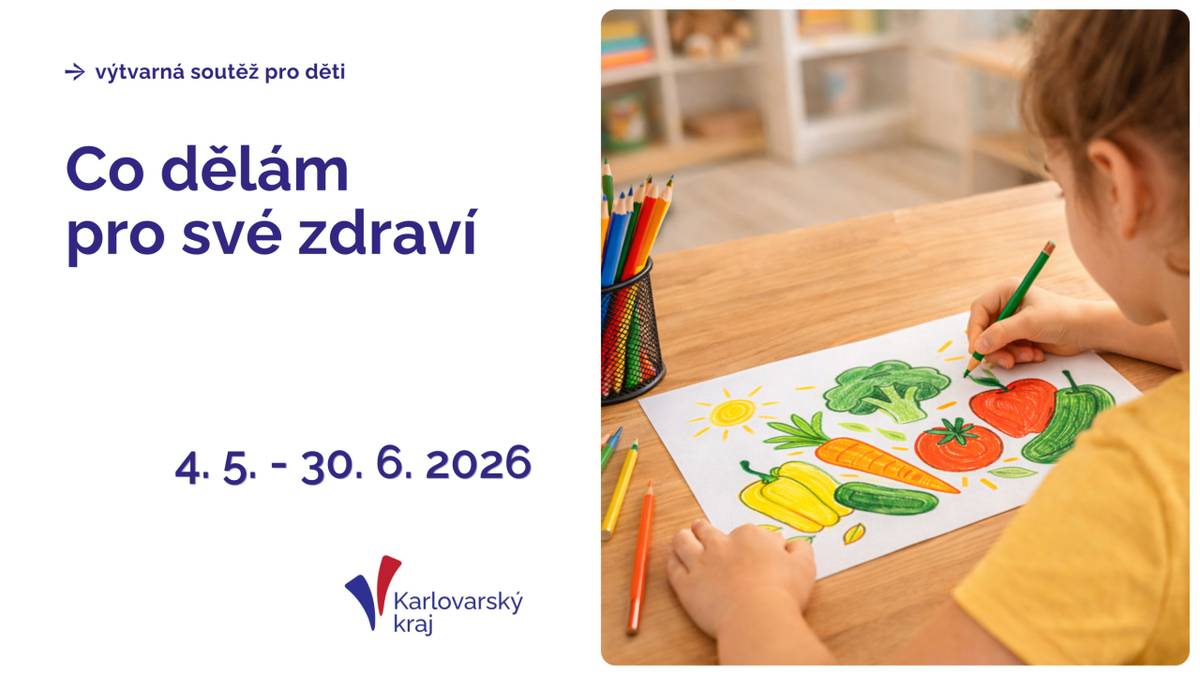 Karlovarský kraj vyhlašuje další ročník oblíbené výtvarné soutěže pro děti a mládež, která se po loňském rekordním zájmu vrací s tématem „Co dělám pro své zdraví“.