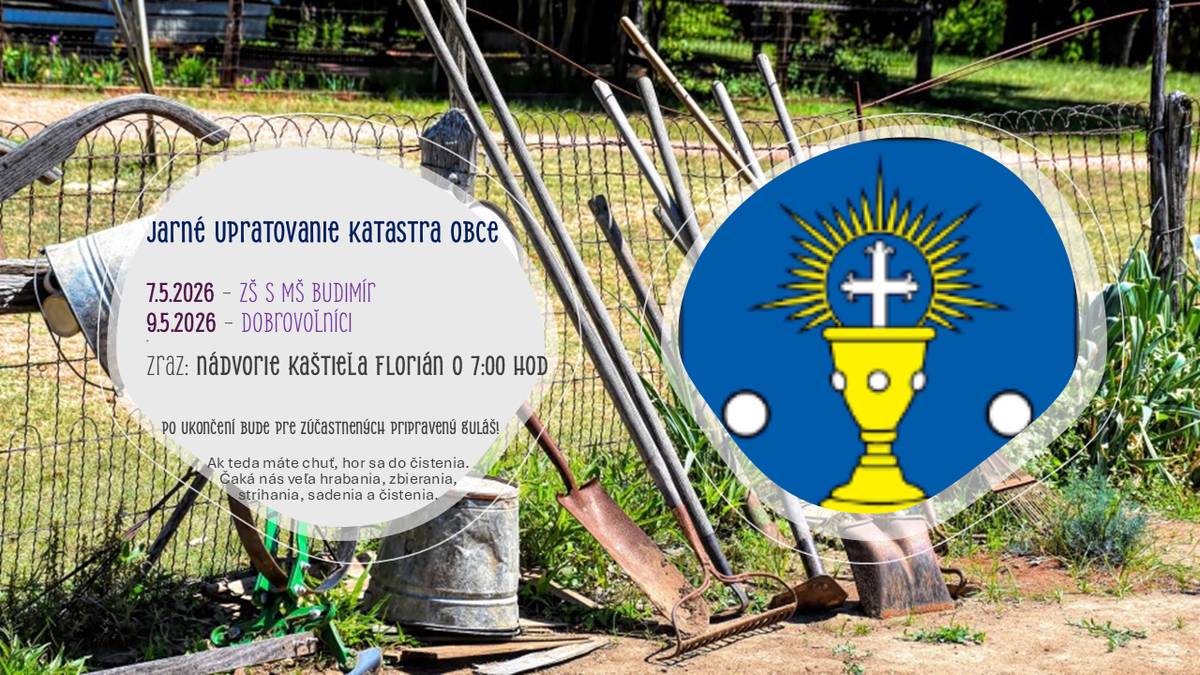 7.5.2026 – ZŠ s MŠ Budimír  9.5.2026 – dobrovoľníci