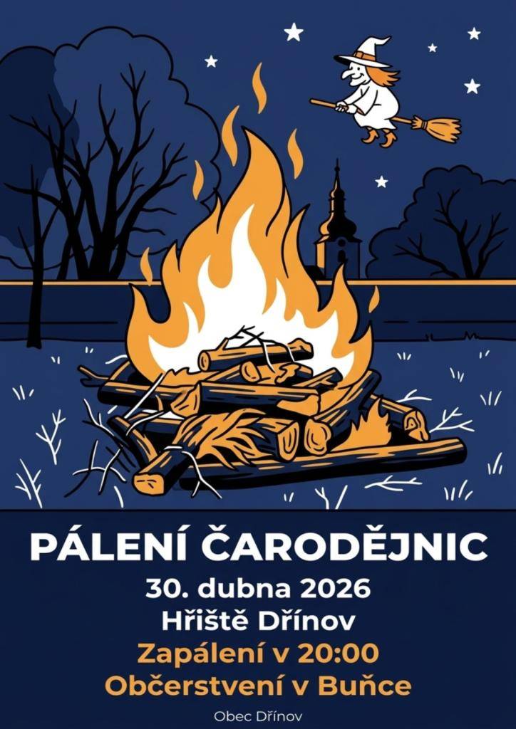 Pálení čarodějnic na hřišti