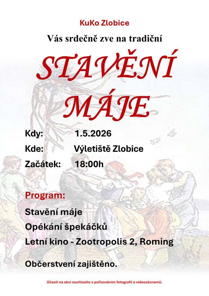 Stavění máje a letní kino