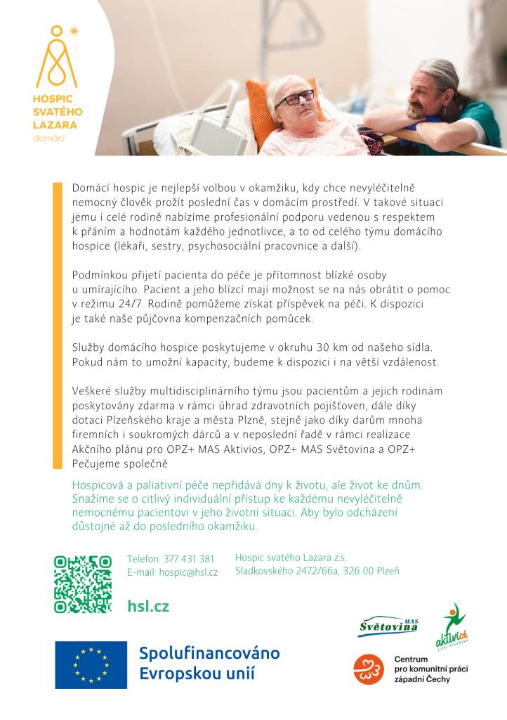 Podpora pečujícím osobám na Nýřansku, poradna jaké služby využít při péči o blízkou osobu.