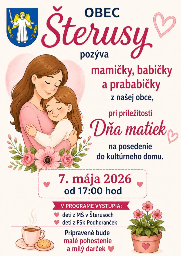 07.05.2026 od 17:00 hod. v KD Šterusy