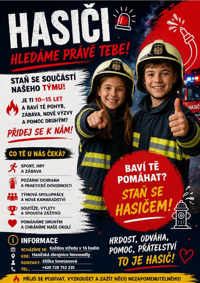 Staň se hasičem (věk 10-15let)