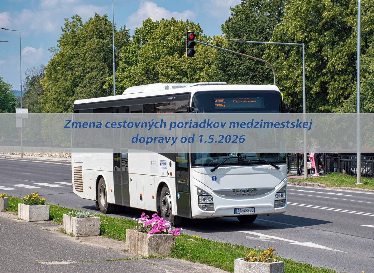 S platnosťou od 1.5.2026 dochádza z dopravno-technologických dôvodov na strane dopravcu, chronického meškania spojov, opakujúcim sa podnetom od cestujúcich a pokračujúcej výluke v obci Spišský Štvrtok k nasledujúcim zmenám na linkách:  Linka 817 Svit - Poprad - Spišský Štiavnik - Vydrník:    spoj s odchodom o 6:20 z Popradu do Vydrníka bude cez pracovné dni odchádzať z Popradu o 6:00 hod.  spoj s odchodom o 6:20 zo Svitu do Vydrníka bude cez pracovné dni odchádzať zo Svitu o 6:15 hod.  spoj s odchodom o 6:20 zo Svitu do Spišského Štiavnika bude počas víkendov a voľných dní odchádzať zo Svitu o 6:15 hod.  spoj s odchodom o 6:50 z Popradu do Spišského Štiavnika bude počas dní školského vyučovania odchádzať z Popradu o 6:40 hod. s ukončením vo Vydrníku, avšak mimo Spišský Štiavnik. Počas prázdnin bude spoj premávať tak ako dnes.  spoj s odchodom o 6:08 z Betlanoviec do Popradu bude cez pracovné dni odchádzať z Betlanoviec o 6:00 hod.  spoj s odchodom o 6:47 z Vydrníka do Popradu bude cez pracovné dni odchádzať z Vydrníka o 6:45 hod.  spoj s odchodom o 7:10 zo Spišského Štiavnika do Popradu bude počas dní školského vyučovania po novom vedený trasou cez Hranovnicu s odchodom zo zastávky Hranovnica, SNP o 7:18 hod. a sídlisko Juh v meste Poprad s obsluhou zastávok Poprad, Tajovského a Poprad, Nám. sv. Cyrila a Metoda  spoj s odchodom o 7:15 zo Spišského Štiavnika, ktorý je aktuálne vedený trasou cez Hranovnicu, bude počas dní školského vyučovania vedený už od Vydrníka s odchodom o 7:10 hod. - Hrabušice, OcÚ o 7:18 - Betlanovce, kostol o 7:23 -  Spišský Štiavnik, kostol o 7:30 hod. ďalej po hlavnej trase cez Hôrku do Popradu (mimo Hranovnicu)  spoj s odchodom o 7:27 z Vydrníka do Popradu bude cez pracovné dni, víkendy a štátne sviatky odchádzať z Vydrníka o 7:20 hod.   Linka 837 Poprad - Spišský Štvrtok:    spoj s odchodom o 7:00 z Jánoviec do Popradu bude po novom vedený trasou cez sídlisko Juh v meste Poprad s obsluhou zastávok Poprad, Tajovského a Poprad, Nám. sv. Cyrila a Metoda (neobslúži zastávky Poprad, Juh-nemocnica a Poprad, Obchodná akadémia)  spoj s odchodom o 14:53 zo Spišského Štvrtka do Popradu bude cez pracovné dni odchádzať zo Spišské Štvrku o 14:33 hod.  na trase Spišský Štvrtok - Poprad budú odchody spojov z nácestných zastávok o 3 minúty neskôr, a to z dôvodu rekonštrukcie križovatky v Spišskom Štvrtku   Zároveň si Vás dovoľujeme informovať, že s platnosťou od 1.5.2026 dochádza z dôvodu pokračujúcich rekonštrukčných prác na križovatke v Spišskom Štvrtku aj k miernym časovým úpravám na linkách 208 Prešov - Levoča - Poprad a 807 Poprad - Levoča - Spišské Podhradie.  Zároveň odporúčame cestujúcim skontrolovať si svoje pravidelné spojenie na www.cp.sk.