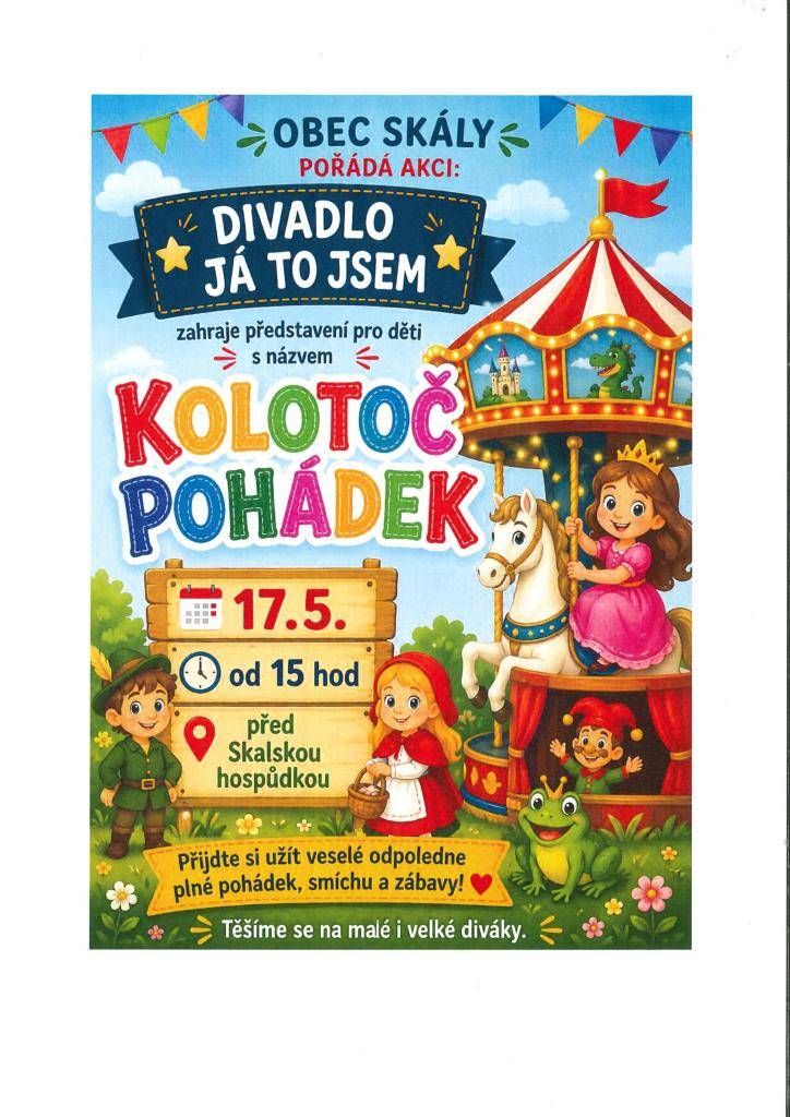 Kolotoč pohádek před Skalskou hospůdkou