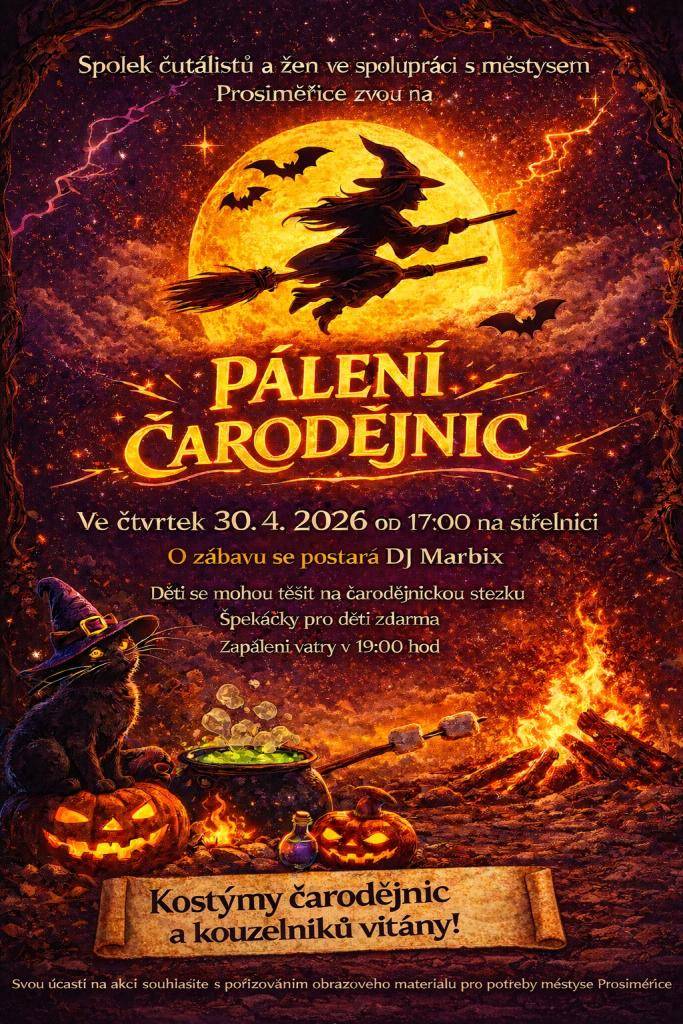 Čtvrtek 30.4.2026  Od 17:00hod. - areál střelnice