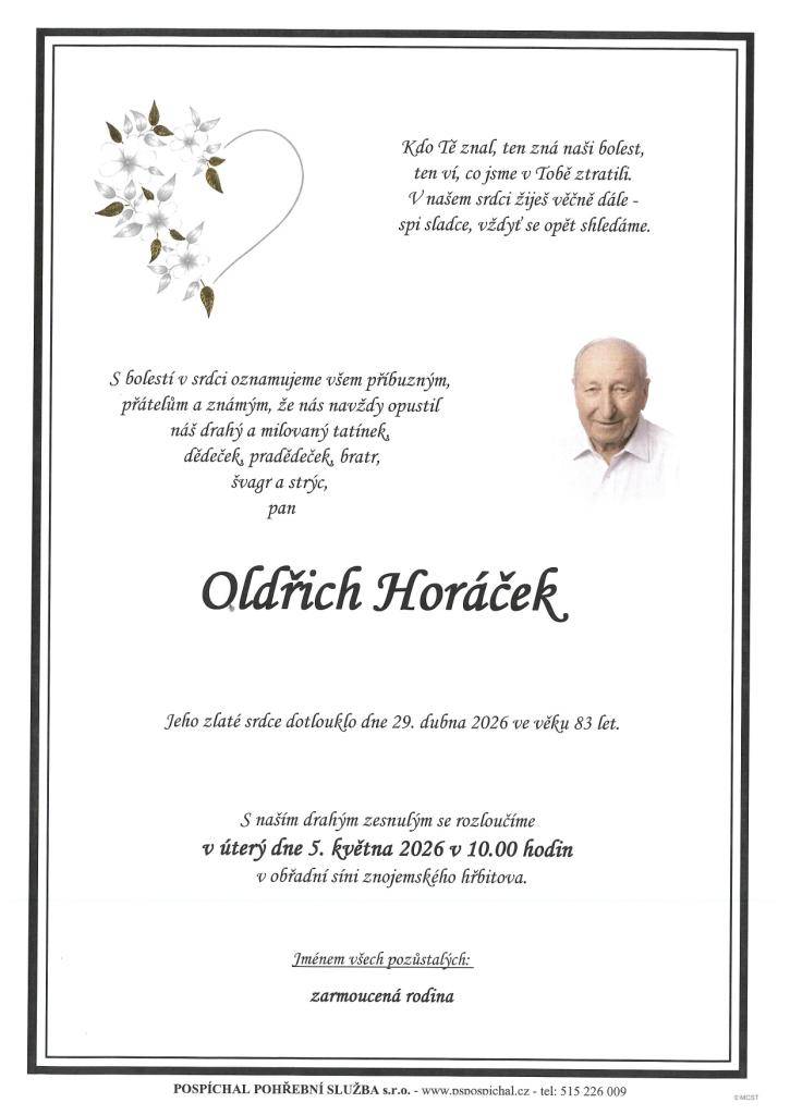 Parte Oldřich Horáček