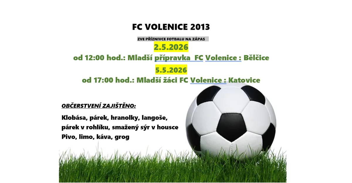 2.5.2026 od 12:00 hodin 5.5.2026 od 17:00 hodi