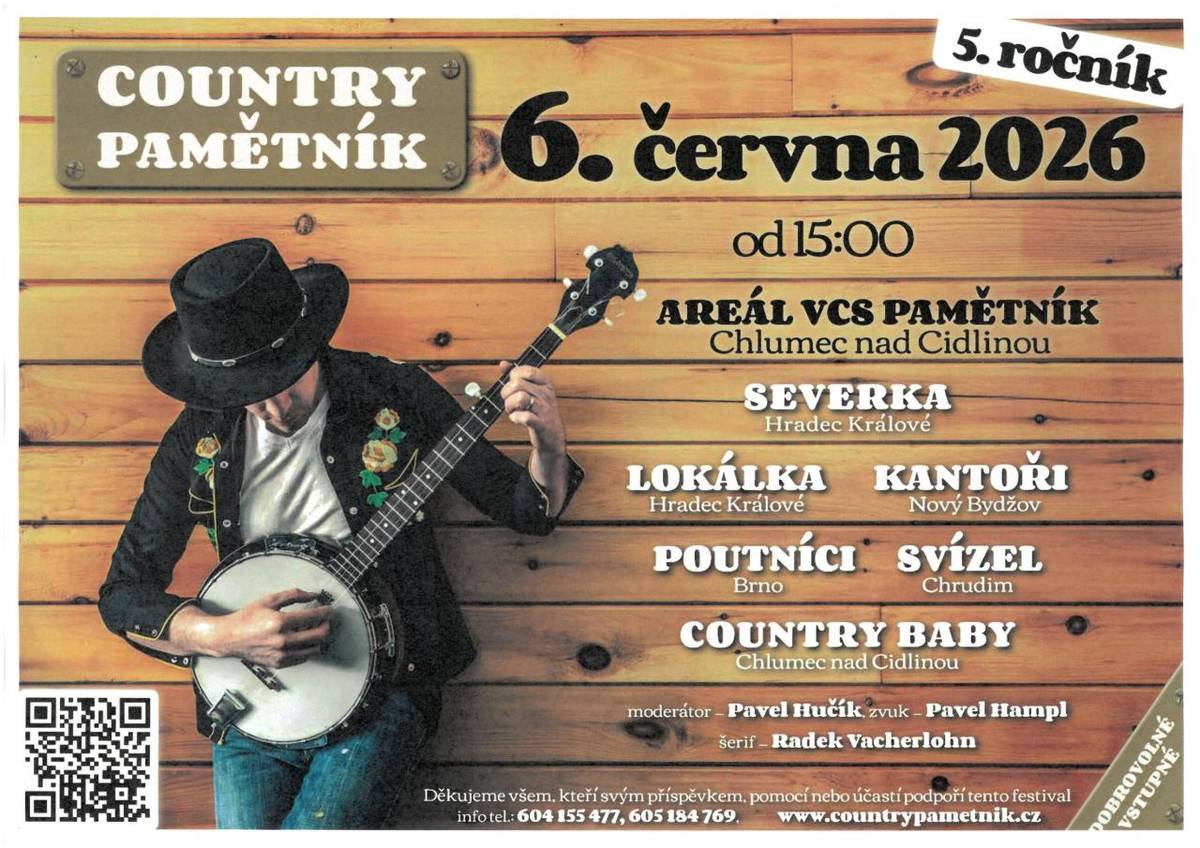 5. ročník se uskuteční v areálu VCS PAMĚTNÍK dne 6.6.2026.