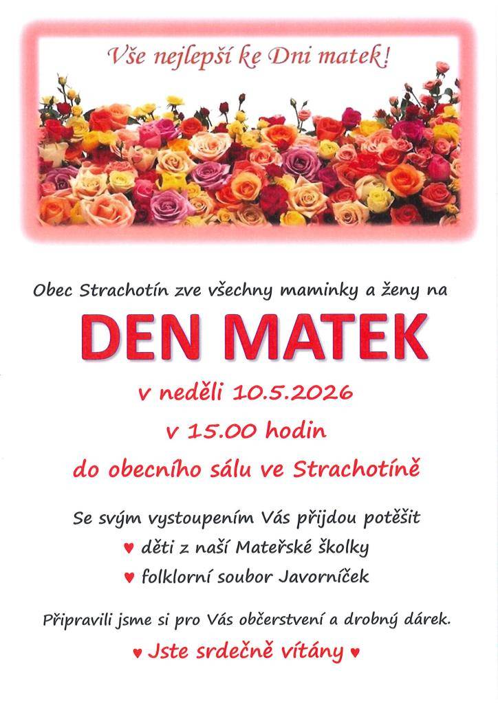 Den matek Strachotín 10.5.2026