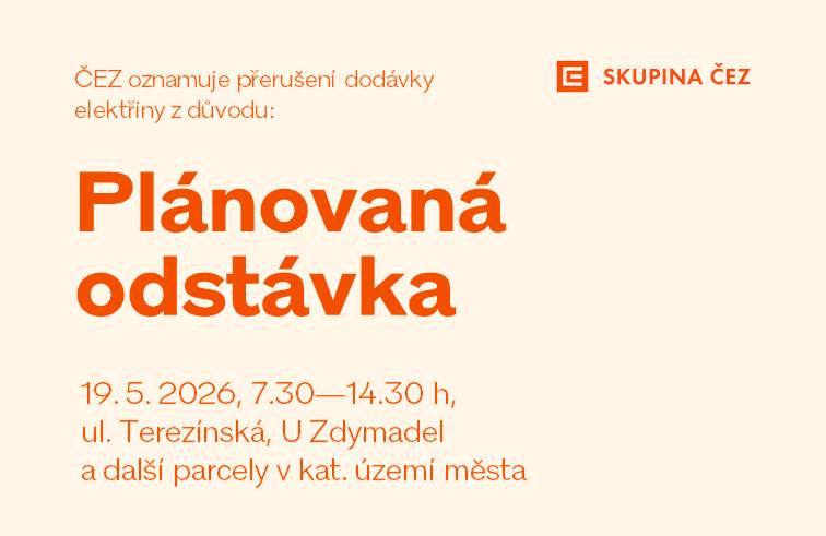 ČEZ Distribuce, a. s. upozorňuje na přerušení dodávky elektrické energie dne 19.5.2026 od 7:30 do 14:30. Plánovaná odstávka zahrnuje tyto lokality: Lovosice (okres Litoměřice) Terezínská: č. o. 62, 80; č. ev. 821, 832, 846, 848 U Zdymadel: č. o. 1 kat. území Lovosice (kód 687707): parcelní č. 2744, 2746, 2843, 2858/27, 2860/5, 2860/6, 2869/15, 2869/36  Přerušení dodávky elektrické energie je nutné z důvodu plánovaných prací na distribuční soustavě, které jsou nezbytné pro zajištění bezpečných a spolehlivých dodávek elektřiny.   Zasílání oznámení o plánovaných odstávkách e-mailem nebo SMS si může sjednat každý zákazník ke svému odběrnému místu jednoduše a zdarma na www.cezdistribuce.cz/sluzba, popř. jsou tyto informace k dispozici také na www.cezdistribuce.cz/odstavky, a to vždy nejpozději 15 dnů před konáním odstávky.