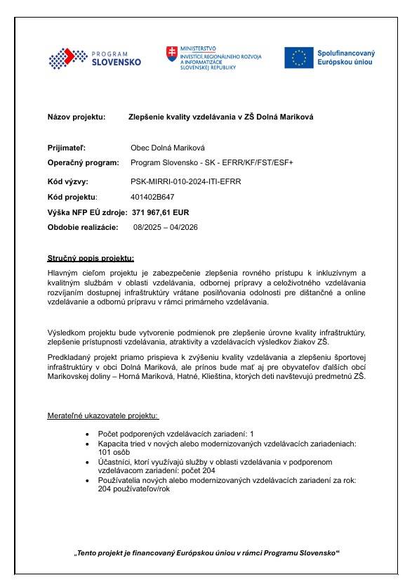 Zlepšenie kvality vzdelávania