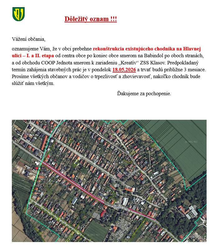 rekonštrukcia chodníka