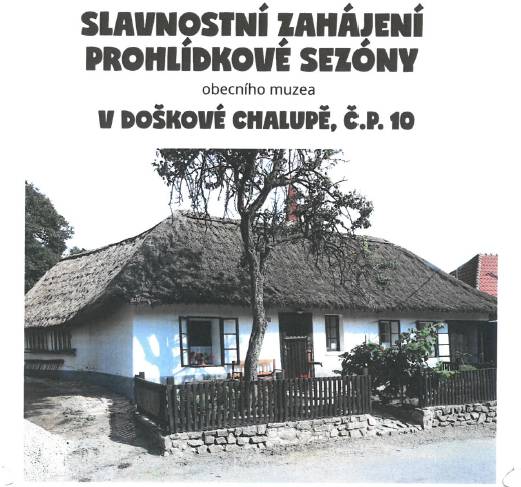 Přijďte oslavit zahájení prohlídkové sezóny obecního muzea v Petrovicích, které se uskuteční v pátek 8. května 2026 od 15 hodin. Čeká vás bohatý program včetně vystoupení dětí, prezentace včelařského kroužku a prohlídek doškové chalupy.