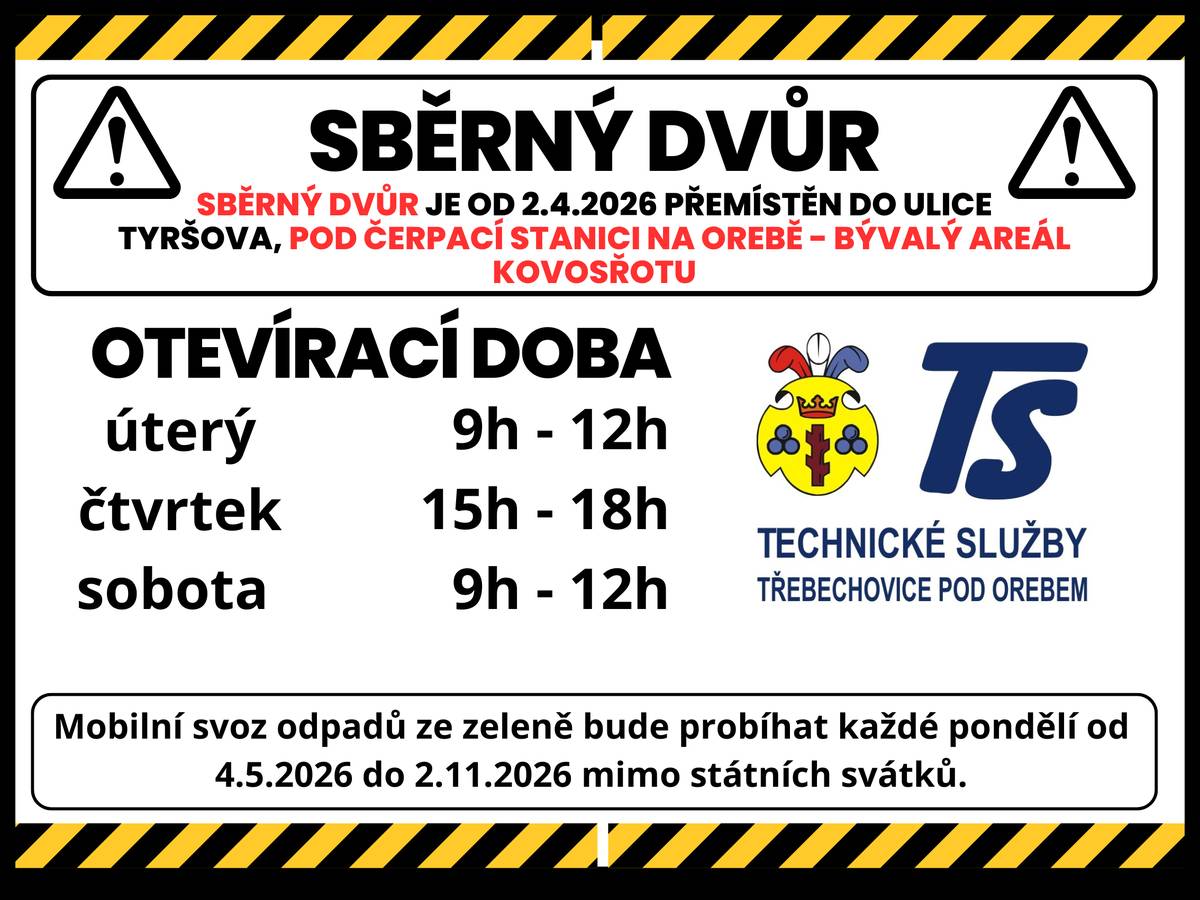 Sběrný dvůr přemístě