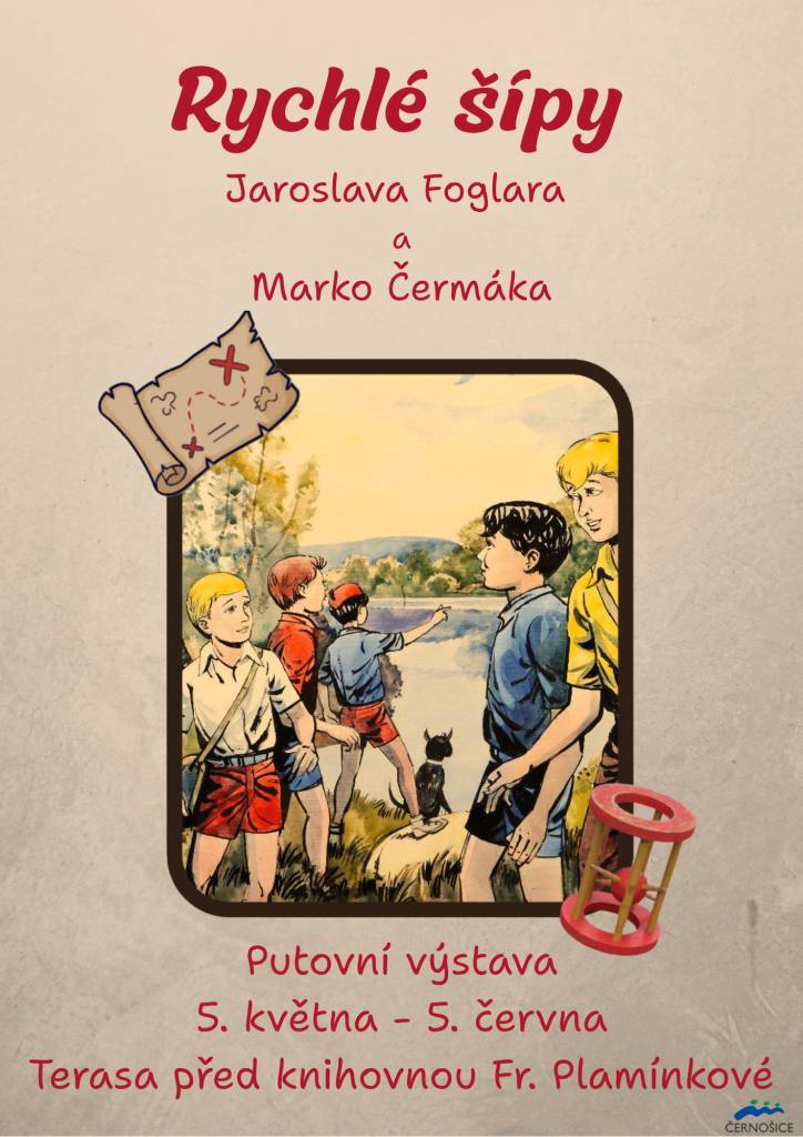 Výstava na terase před knihovnou