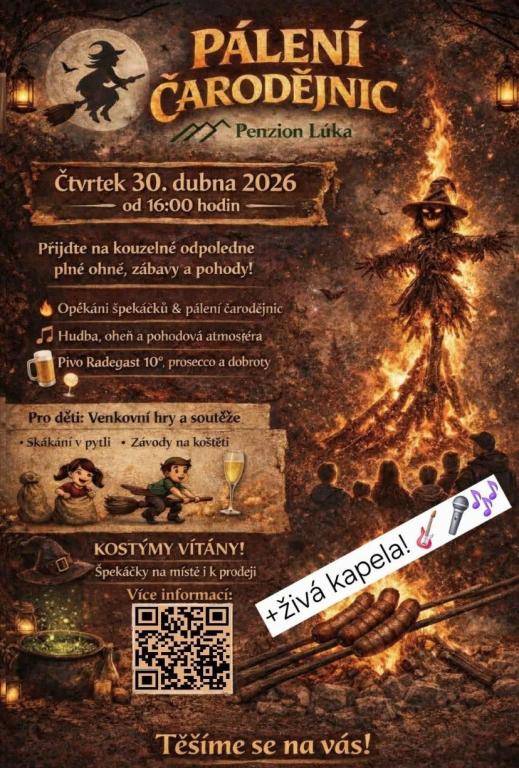 - Prodej drůbeže  - Pálení čarodějnic u Penzionu Lúka  - Končící splatnost poplatku za svoz komunálního odpadu a za psa