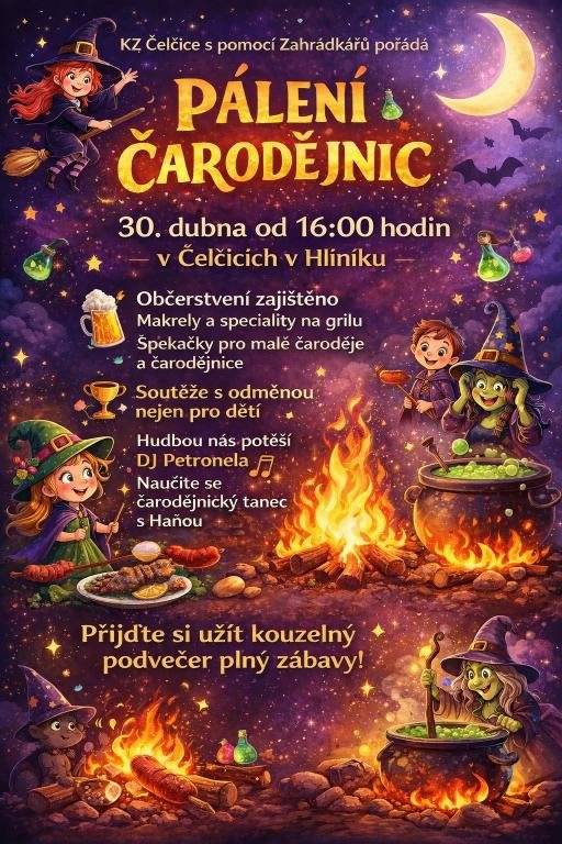 čtvrtek 30. dubna od 16:00 hodi