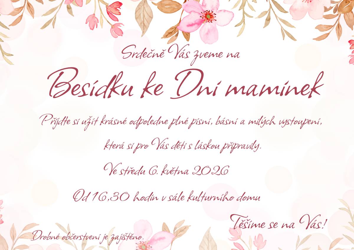 Besídka ke Dni matek
