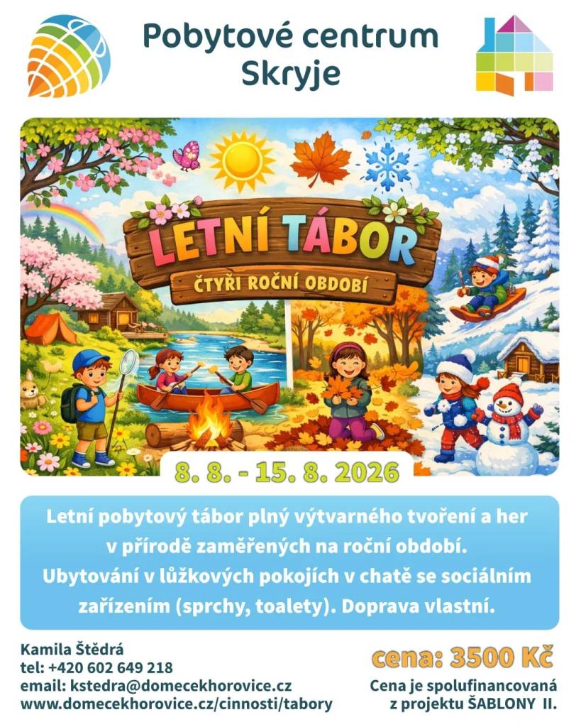 abídka letních táborů