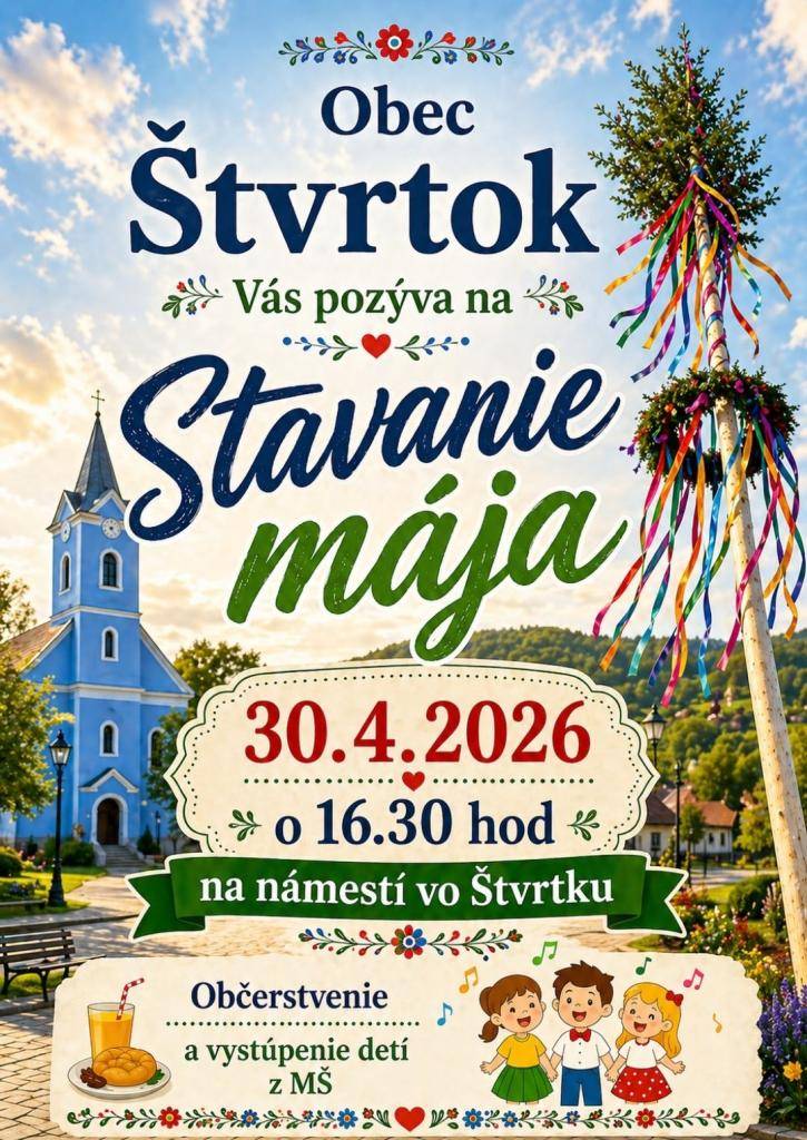 Pozvánka na Stavanie mája