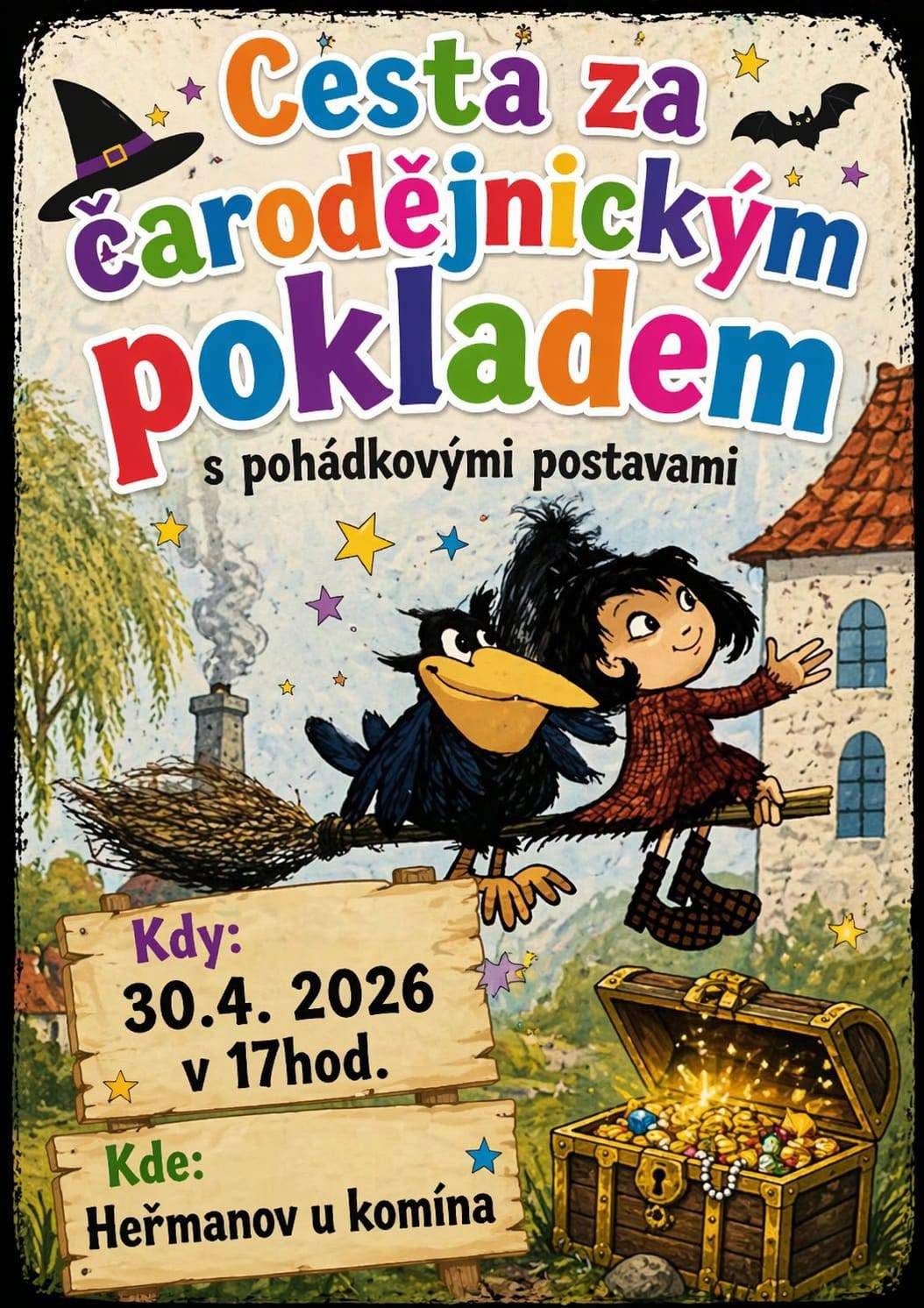 30. 4. 2026 od 17:00 hodin u komína.