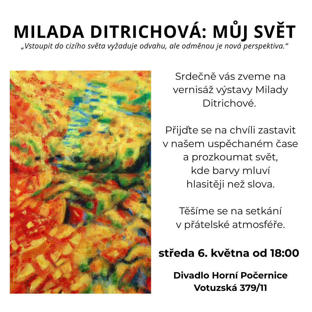 Středa 6. května od 18:00  Divadlo Horní Počernice