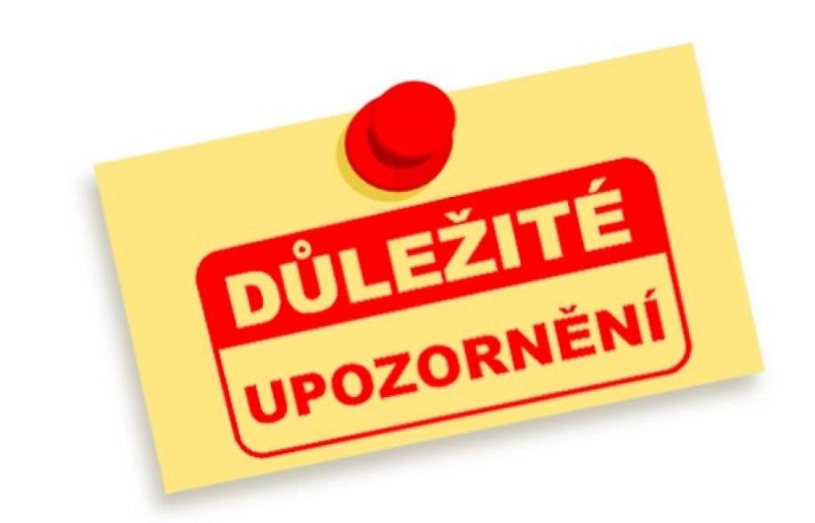 Vážení občané, z důvodu školení bude obecní úřad  ve středu 6.5. a ve čtvrtek 7.5.2026  UZAVŘEN. Za případné komplikace se omlouváme.