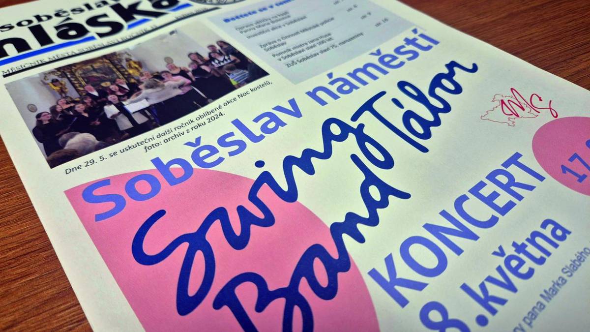 Na pultech prodejních stánků naleznete dubnové číslo Soběslavské hlásky.