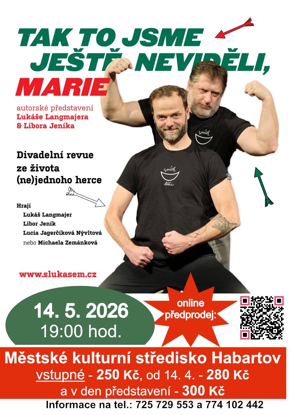 Městské kulturní středisko Habartov zve na divadlení revue.