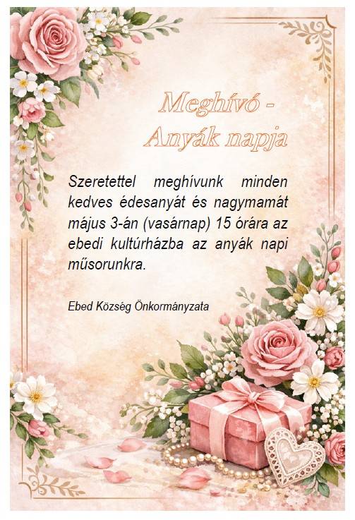 Meghívó - Anyák napja
