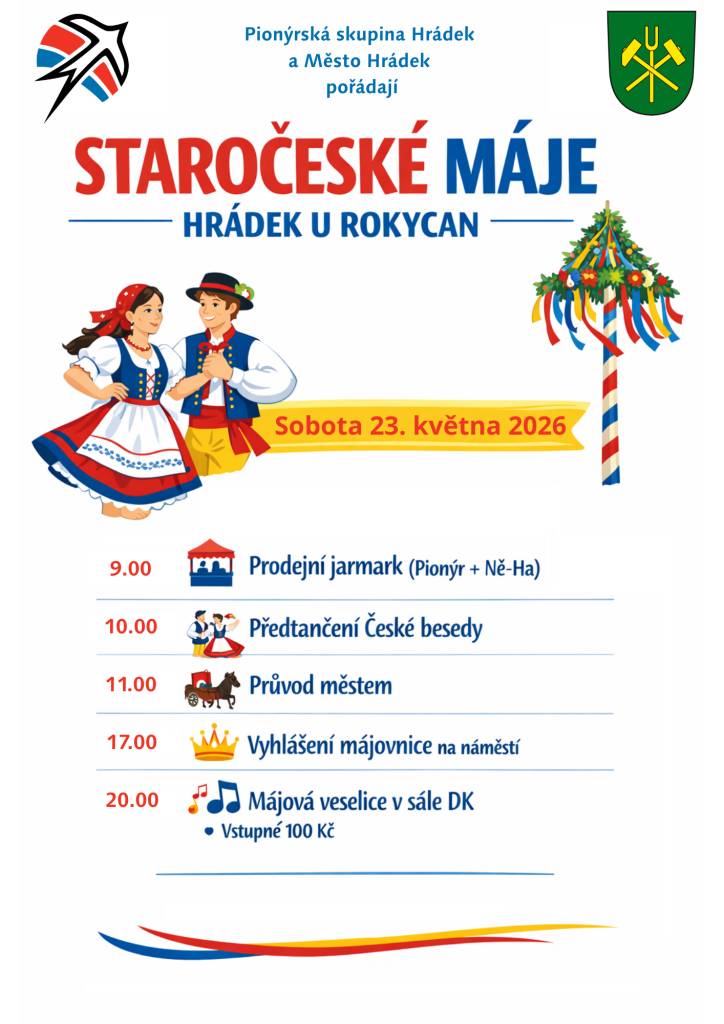 Tradiční akce Staročeské máje v Hrádku se blíží a přináší bohatý program pro všechny návštěvníky.