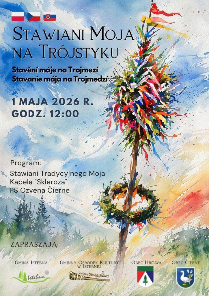 Vážení občania, srdečne Vás pozývame na stavanie mája na Trojmedzí, ktoré sa uskutoční dňa 1. 5. 2026.