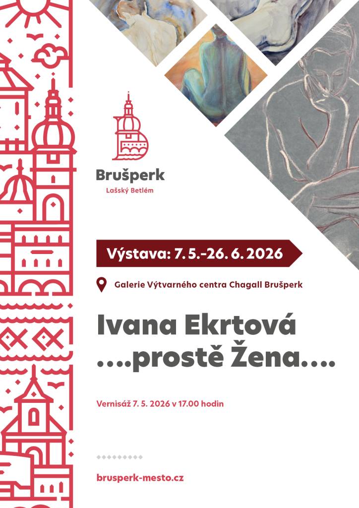 Galerie Výtvarného centra Chagall Brušperk srdečně zve na novou výstavu. Vernisáž 7.5.2026 v 17.00 hodin.