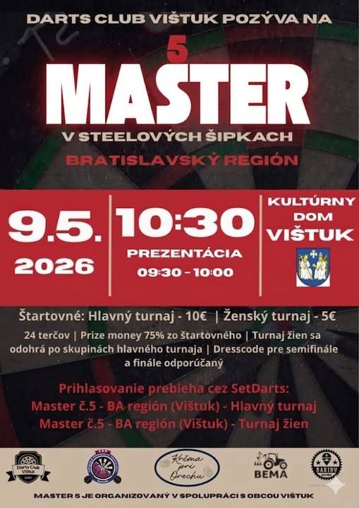 MASTER v steelových šípkach