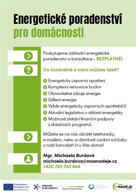 Základní energetické poradenství a konzultace - bezplatně.