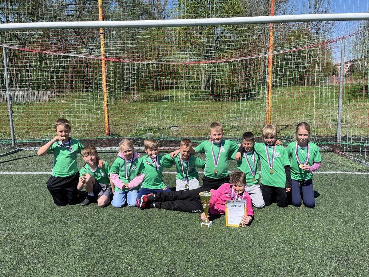 Ve středu 29. 4. 2026 dosáhli naši vybraní žáci a žákyně z 1. až 3. třídy mimořádného sportovního úspěchu. Po vítězství v okrskovém kole ve Štítné nad Vláří, které se konalo minulý týden, si vybojovali postup do okresního finále McDonald’s Cupu 2026.