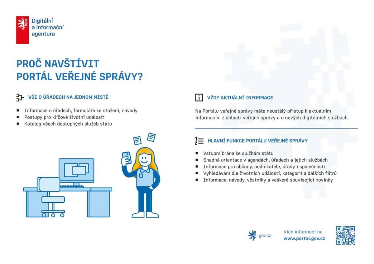 Sdělujeme Vám aktuální informace k portálu veřejné správy.