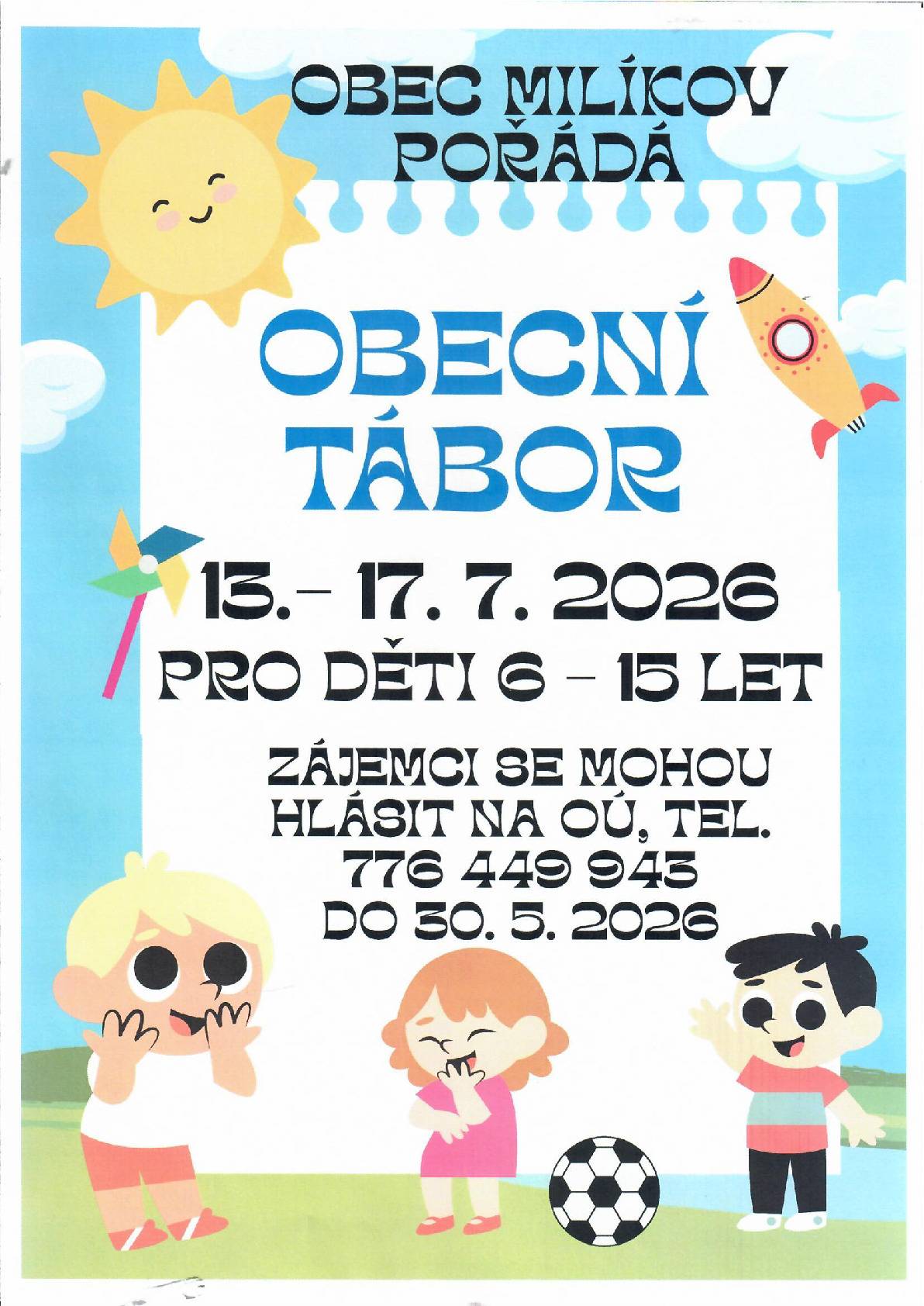 Tábor pro obecní děti :-)