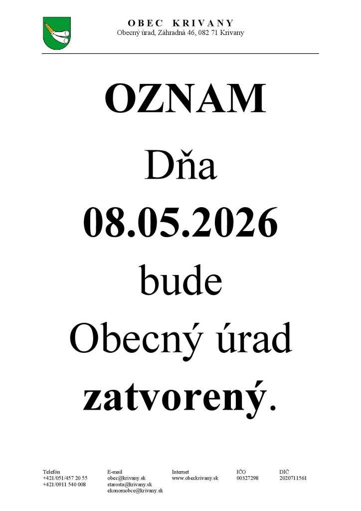 Oznam