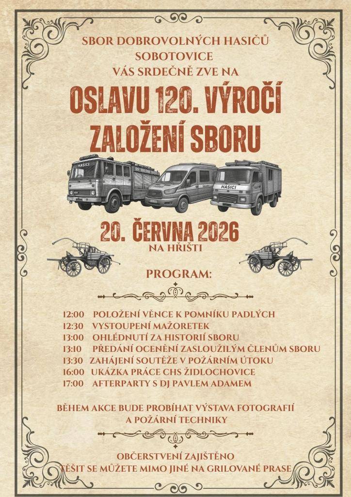 Oslava 120. výročí založení sboru v Sobotovicích