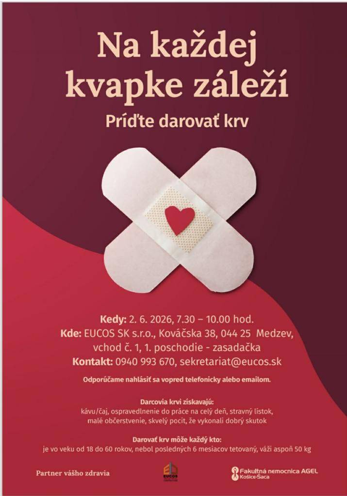 Príďte darovať krv